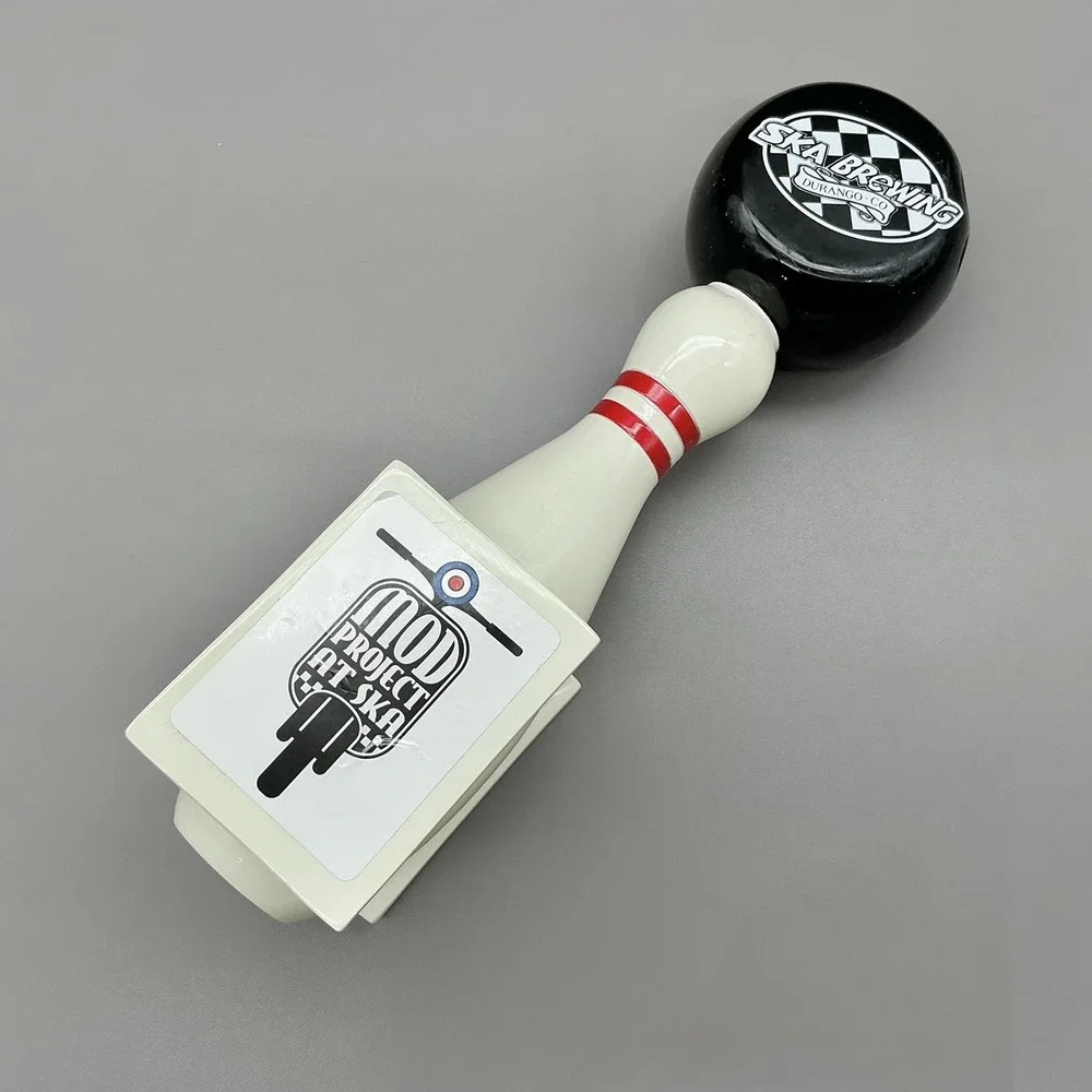 Ska Brewing Bowling Pin Tap Handle Mod Project Durango CO Bar Beer Logo Draft